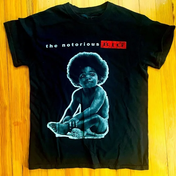 Small Black Biggie Smalls Notorious B.I.G. Ready To Die Baby T-shirt - Picture 2 of 3